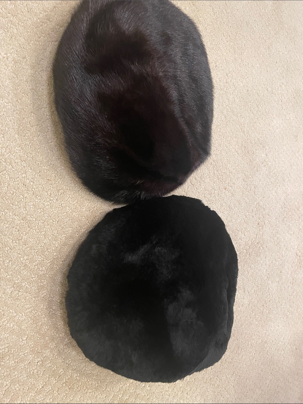 Vintage fur hats from 1950